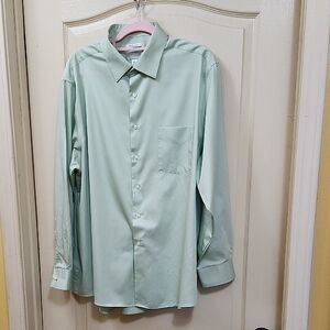VAN HEUSEN MINT GREEN REGULAR FIT DRESS SHIRT
